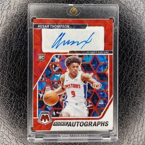 AUSAR THOMPSON SP Rookie Autographs RED SCOPE Auto 2023-24 Mosaic Basketball - Picture 1 of 2
