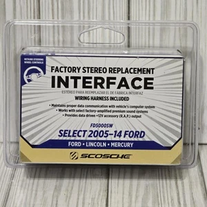 Scosche Factory Stereo Replacement Interface FD5000SW Select 2005-14 Ford New - Picture 1 of 7