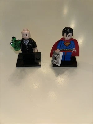 Lego DC Super Heroes Superman + Lex Luther Minifigure sh003 6862 - Image 1 of 4