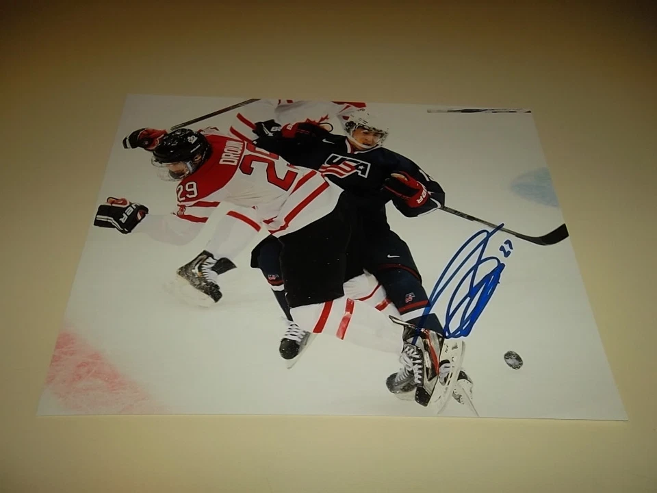 Foto firmada a mano por Jonathan Drouin 11x14 Tampa Bay Lightning Hockey NHL autógrafo Foto 1 de 1