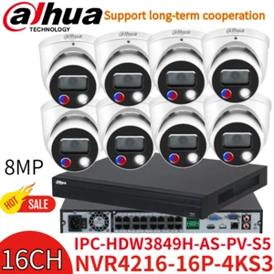 Dahua 4K 16ch 16POE CCTV System 8MP AI IP Camera TiOC 3.0 SMD 4.0 Full Color Lot - Picture 1 of 28