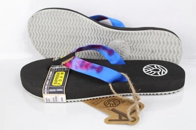 Freewaters 女式凉鞋 Supreem 人字拖 领带 染色 蓝色 多色 — 第 1/4 张图片