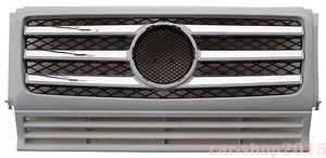 Front Grille for Mercedes Benz G-Class W463 90-12 G550 G55 A Chrome & Unpainted - Bild 1 von 1