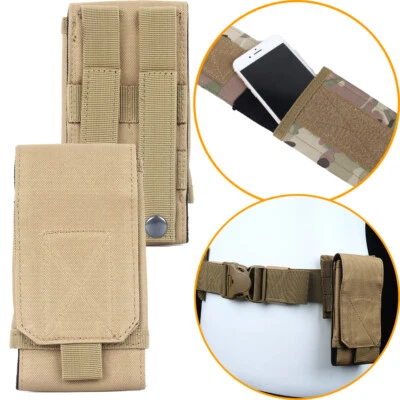 Bolsa táctica de cintura Molle bolsa de teléfono bolsa de cinturón funda para iPhone 6 7 8 Plus X XS XR Foto 1 de 4