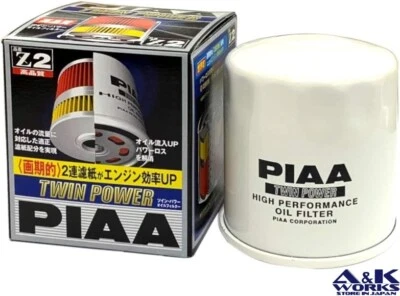 PIAA Z2 Twin power oil filter TOYOTA 1MZ-FE 1UZ-FE 2UZ-FE 2JZ-FE 1JZ-FE - Image 1 of 3