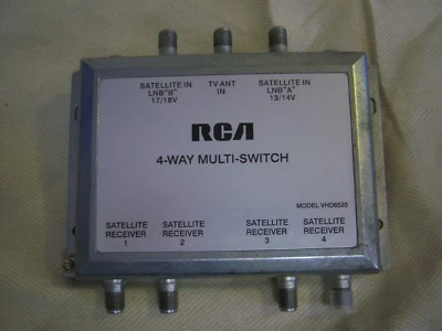 RCA Dual LNB Distribution Multi-Switch Universal up to 4 Receivers Model VHD6520 - Image 1 of 4