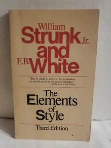 The Elements of Style, Third Edition by William Strunk Jr. & E.B. White 1979, PB - Picture 1 of 6