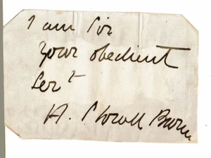 BAPTIST Preacher HUGH STOWELL BROWN 19thC AUTOGRAPH - ISLE OF MAN & LIVERPOOL - Picture 1 of 1