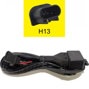 H13 9008 Relay Bi Xenon Low High Beam Harness Wiring - Picture 1 of 2