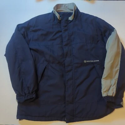 Chaqueta De Colección Nautica Jeans Company Para Hombre M Azul Marino Abrigo de Invierno Años 90 Hip Hop Foto 1 de 4