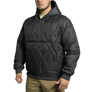Rothco Black Quilted Woobie Hooded Sweatshirt - 10490 - XL - Picture 1 of 7