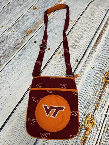 Virginia Tech Backpack VT HOKIES Adjustable Cloth Crossbody Purse Handbag Tote Cover