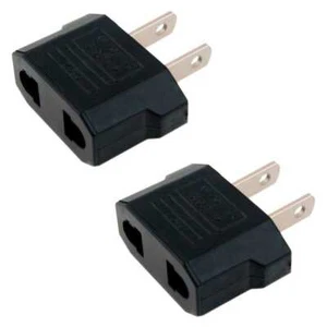 2x Spina riduzione adattatore da passo Italiano a passo Americano USA 110V 220v - Zdjęcie 1 z 1
