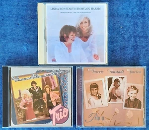 D. PARTON, RONSTADT, HARRIS - TRIO 1 & 2 + L. RONSTADT, E. HARRIS - (3) CD LOT - Picture 1 of 1