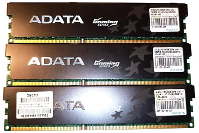 ADATA Gaming 6 GB (3 x 2 GB) DDR3-1333  2GX16 (AX3U1333GB2G8-3G) - Bild 1 von 2
