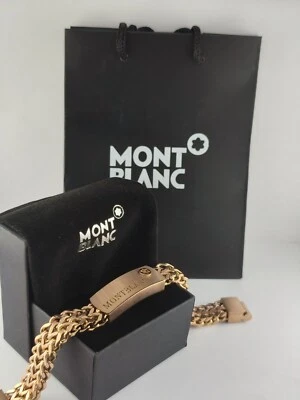 Pulsera Montblanc de lujo de acero inoxidable para hombre | Envío gratuito | Con caja Foto 1 de 4