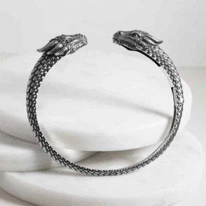 Sterling Silber Drachen Armreif Armband - Bild 1 von 4