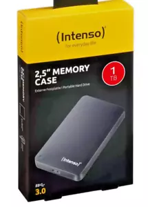 Estuche de memoria duro externo Intenso USB 3.0 2,5 portátil 1 TB - Imagen 1 de 2