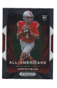 Justin Fields 2021 Panini Prizm Draft Pick Rookie All-American Card # 192, - Bild 1 von 2