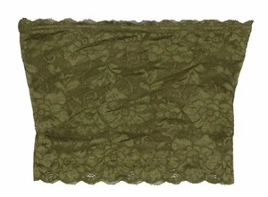 Guess Nola Collection Floral Lace Overlay Solid Color Tube Top NWT - Picture 1 of 2