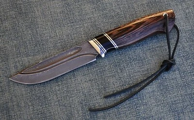 DamastStahl Outdoor JagdMesser Nazarov Knives Russland Handarbeit HRC62 Странник - Bild 1 von 4