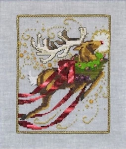 Cross Stitch Chart / Pattern Nora Corbett Christmas Eve Couriers Rudolph #NC121 - Picture 1 of 4