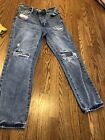 Pacsun Mom Jeans Womens 23 Crop Ankle Distressed Button Fly