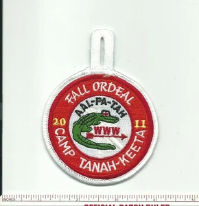 BV SCOUT BSA OA LODGE 237 AAL-PA-TAH 2011 FALL ORDEAL CAMP TANAH-KEETA PATCH FL - Picture 1 of 1