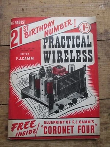 Vintage Practical Wireless Magazine 1953 21st Birthday edition with Blueprint - Picture 1 of 4