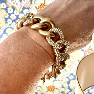 Fabulous BLING bug Curb Link CZ bracelet - Picture 1 of 10