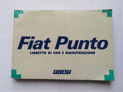FIAT PUNTO VARIE VERSIONI  LIBRETTO USO E MANUTENZIONE ORIGINALE 12/1993   (517) - Immagine 1 di 4