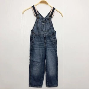 Mono vaquero OshKosh B’Gosh para niños talla 4 rojo blanco azul correas a rayas EE. UU. - Imagen 1 de 12