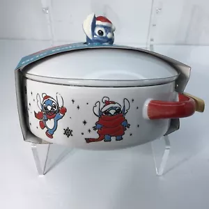 Brie Baker With Wooden Spoon Disney Lilo & Stitch Christmas Holiday Winter New - Picture 1 of 8