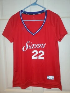 Matisse Thybulle Shirt Women's Medium Red Philadelphia 76ers NBA Basketball - Picture 1 of 11