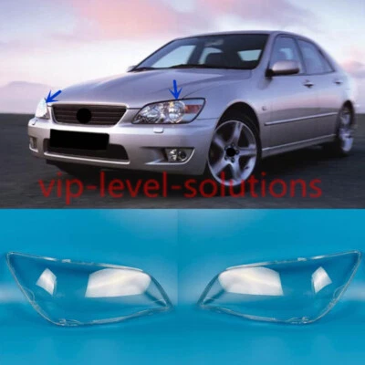 Un par de cubiertas transparentes para lentes de faros + pegamento sellador para Lexus IS 2001-2005 Foto 1 de 4