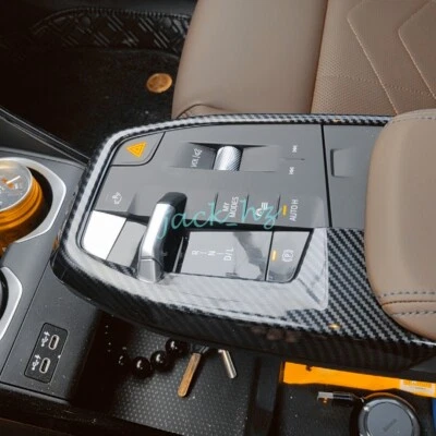 Carbon Fiber Center Console Gear Shift Panel Cover For BMW X1 iX1 U11 2023-2025 - Image 1 of 4