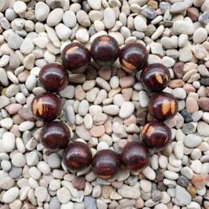 Precioso brazalete Akar Laka 20 mm Dalbergia Parviflora 12 cuentas Kayu Menang #32 - Imagen 1 de 4