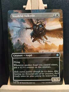 Youthful Valkyrie (Borderless) - Foundations - Uncommon - NM (siehe Bilder) MTG - Bild 1 von 3