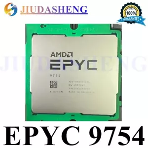AMD EPYC 9754 Server 2.25-3.1GHz 128/256T 360W CPU Support Gigabyte MZ73-LM0 - Picture 1 of 1