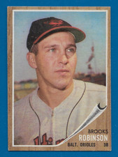 1962 Topps Brooks Robinson Card #45 Baltimore Orioles EX+