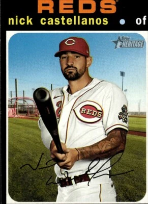 2020 Topps Heritage High Number - Nick Castellanos #555 - Image 1 of 2