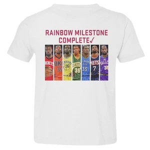 Kevin Durant Inspired Rainbow Milestone - Fans Tribut Toddler T-Shirt - Picture 1 of 4