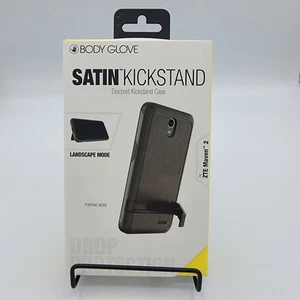 Body Glove Satin Ständer Hülle für ZTE Maven 2 - schwarz NEU - Bild 1 von 11