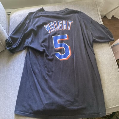 RARE- Majestic - New York Mets- David Wright - Black Jersey T Shirt - XL - Image 1 of 3