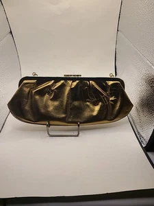 Giani Bernini Clutch Damen Abendclutch Gold Metallic.  - Bild 1 von 5