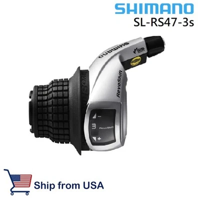 Shimano SL-RS47 RevoShift Twist Shifter 3 Speed Bicycle - Image 1 of 2