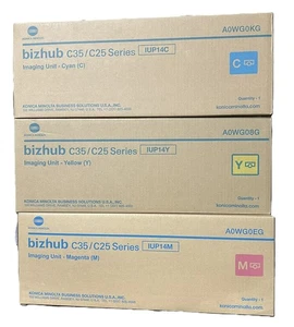 Original Konica Minolta bizhub C35/C25 CMY Imaging Unit A0WG0KG A0WG08G A0WG0EG - Bild 1 von 5