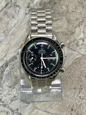 Vintage Omega Speedmaster Reduced Chronograph Auto Black 39mm 3510.50 Watch VGC - Image 1 of 4