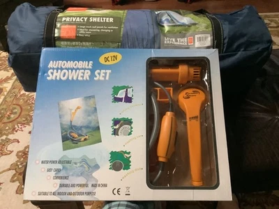 Tienda de Ducha Exterior Portátil con Juego de Ducha DC 12V Ducha, Coche y Lavavajillas Lote Foto 1 de 2