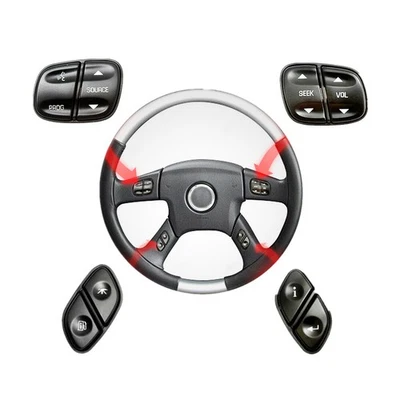 4PCS Steering Wheel Radio Volume Control Switch Kit For Chevrolet GMC Foto 1 de 4